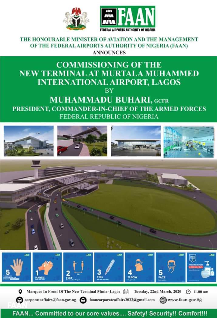 Commissioning of the New Terminal at Murtala Muhammed Int'l Airport, Lagos