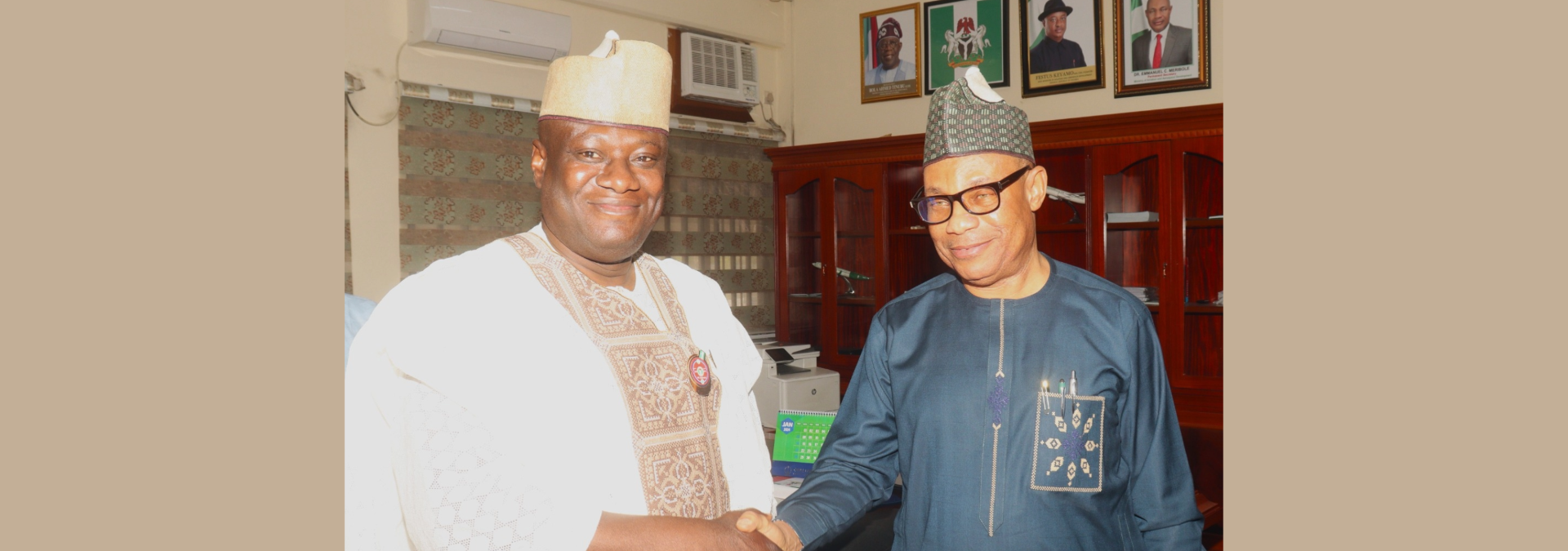 FORMER DEFENCE PS VISITS NEW MINISTRY - AS MERIBOLE BOWS OUT OF SERVICE